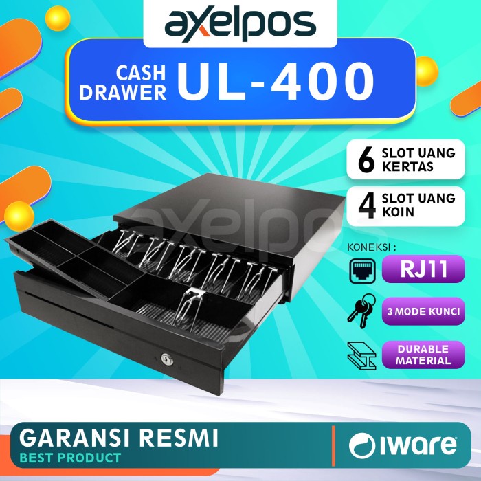 

[[JNT COD]] CASH DRAWER / LACI UANG KASIR IWARE UL 400 RJ11