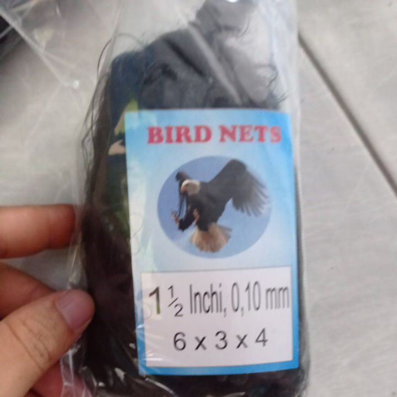 Jaring burung kecil siap pakai tebal senar 0.10 mm jaring burung emprit jaring burung colibri jaring burung murah jaring kabut jaring pikat burung