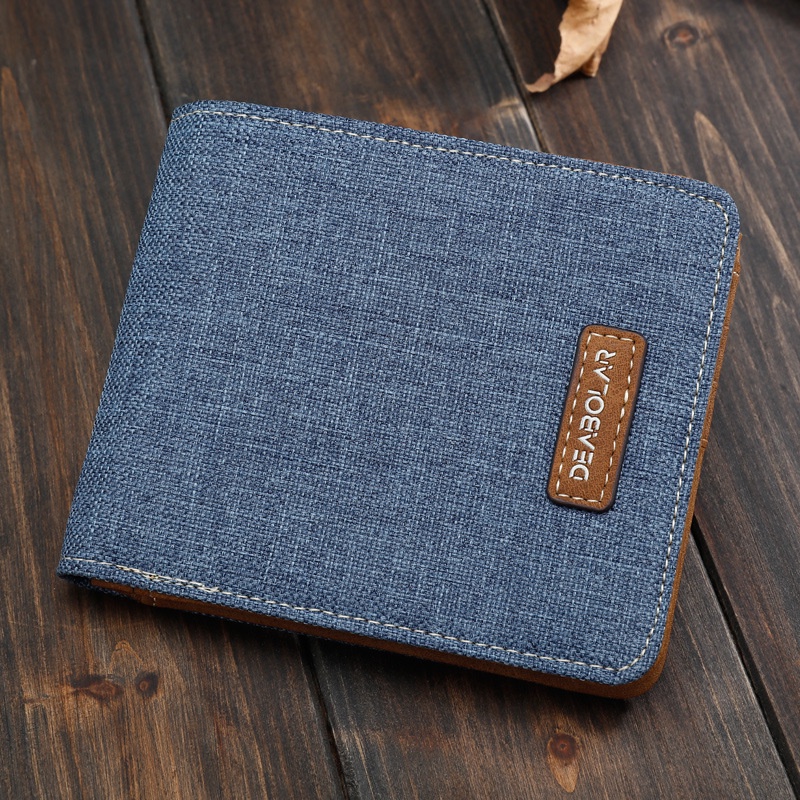 [ETC] DEABOLAR Dompet Kanvas Pria Impor Original Exclusive Japanese Men Short Wallet