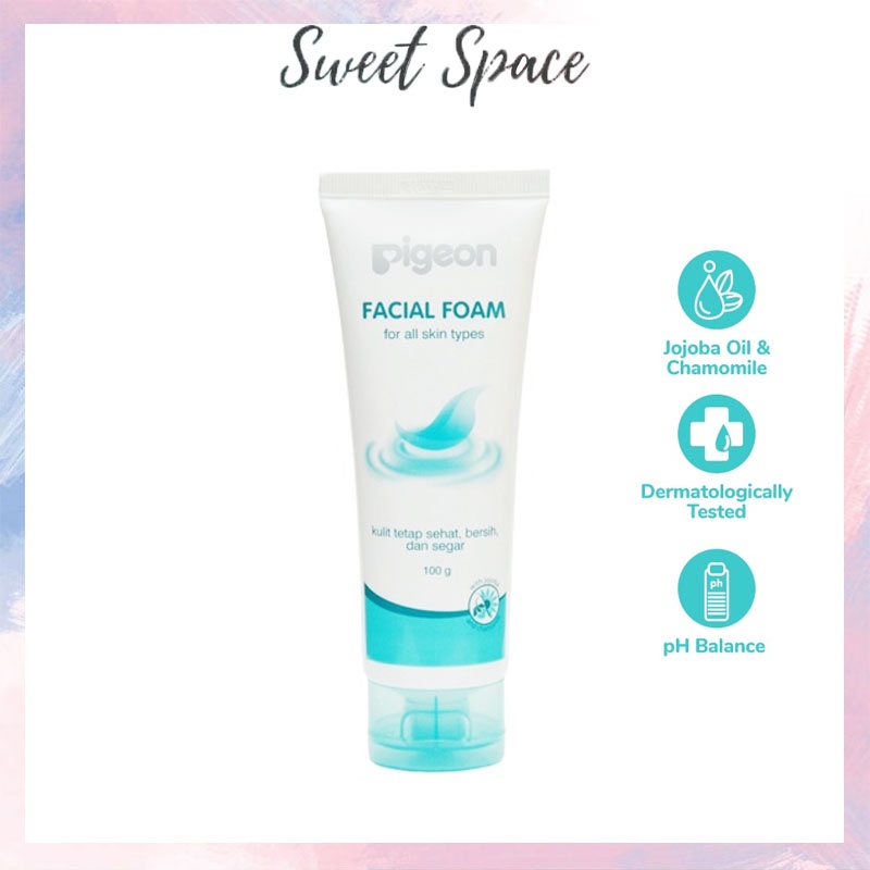 PIGEON TEENS FACIAL FOAM SABUN MUKA 100 ML [SWEETSPACE]