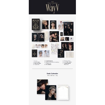 SEASON GREETING 2023 SG23 WAYV KUN TEN YANGYANG SET DESK CALENDAR FOLDED CALENDAR PHOTOCARD POSTCARD