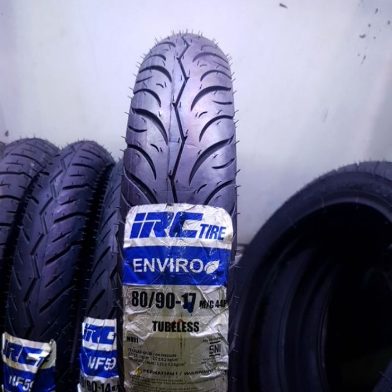 BAN LUAR IRC 80/90-17 ENVIRO NR91 TUBLESS