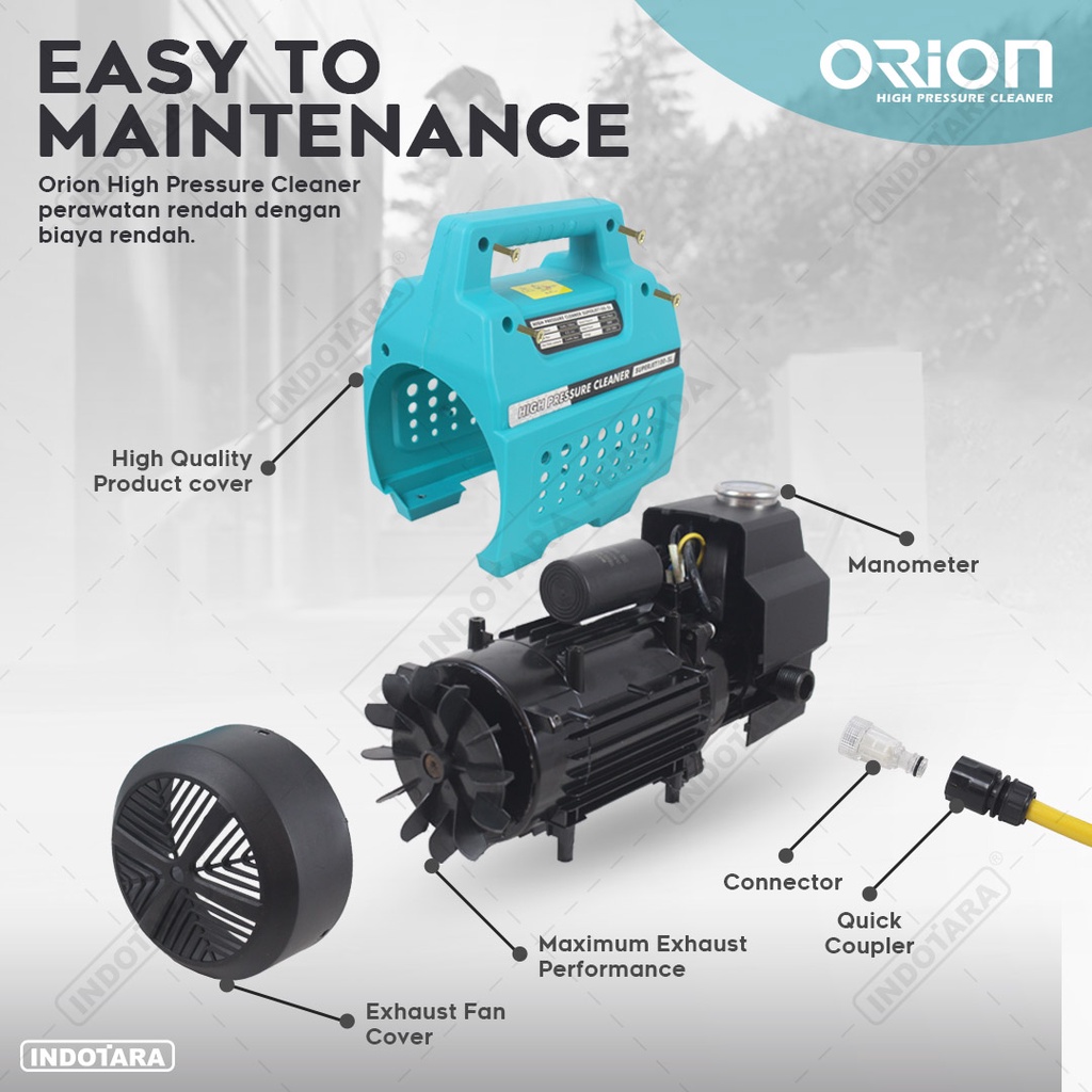 Alat steam cuci motor &amp; mobil Jet Cleaner - Orion SUPERJET100SL Silent (Tidak Berisik)