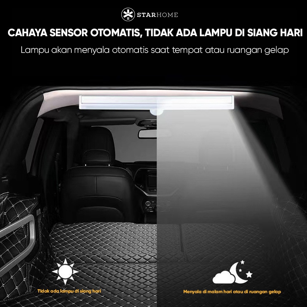 Lampu Lemari Otomatis Lampu Sensor Cahaya Lampu LED Magnetic Lampu Plaffond Mobil Lampu Baca