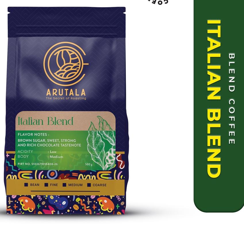 

☑ ARUTALA Kopi Italian Blend for Espresso 500 Gram ❋