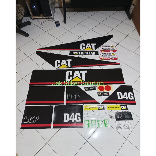 

Stiker CAT D4G Caterpillar Sticker Alat Berat
