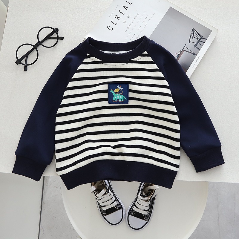 Pakaian anak unisex 6 bulan - 4 tahun motif salur hipu dino / sweater anak bahan premium impor-babylovanta