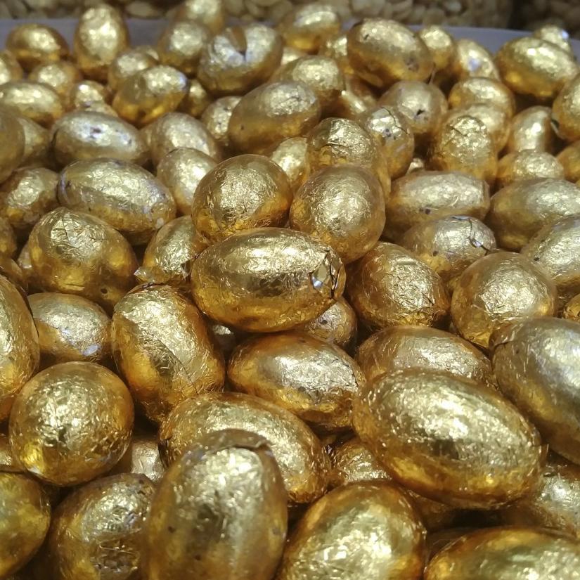 

♣ 500 gram coklat bentuk telur emas / chocolate egg gold ❋