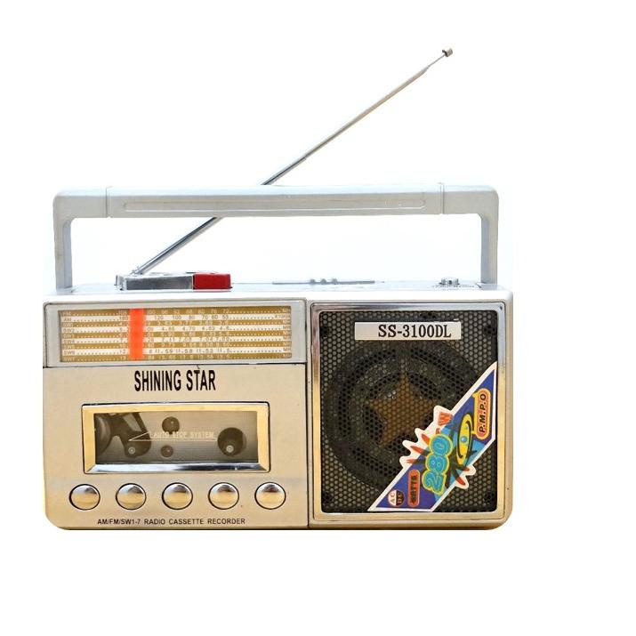 TERLARIS Radio FM AM SW Portable Radio Tape Pemutar Kaset Pita Cassette Player 