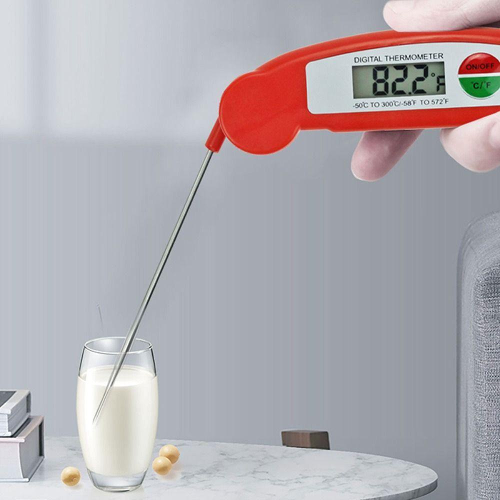 Solighter Digital Food Thermometer Portable Barbekyu Alat Masak Untuk Daging BBQ Makanan Minyak Dapur Pengukur Suhu