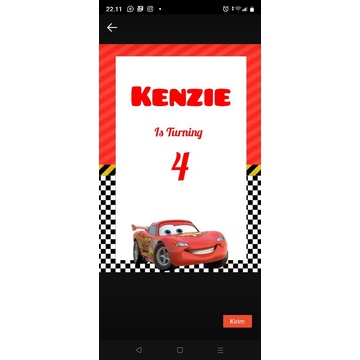 

custom card ucapan ulang tahun anak / bisa request tema dan isi tulisan