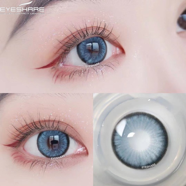 Menyinarimu【COD】kontak lensa 14.5mm soflens grey brown soflens make up softlens brown