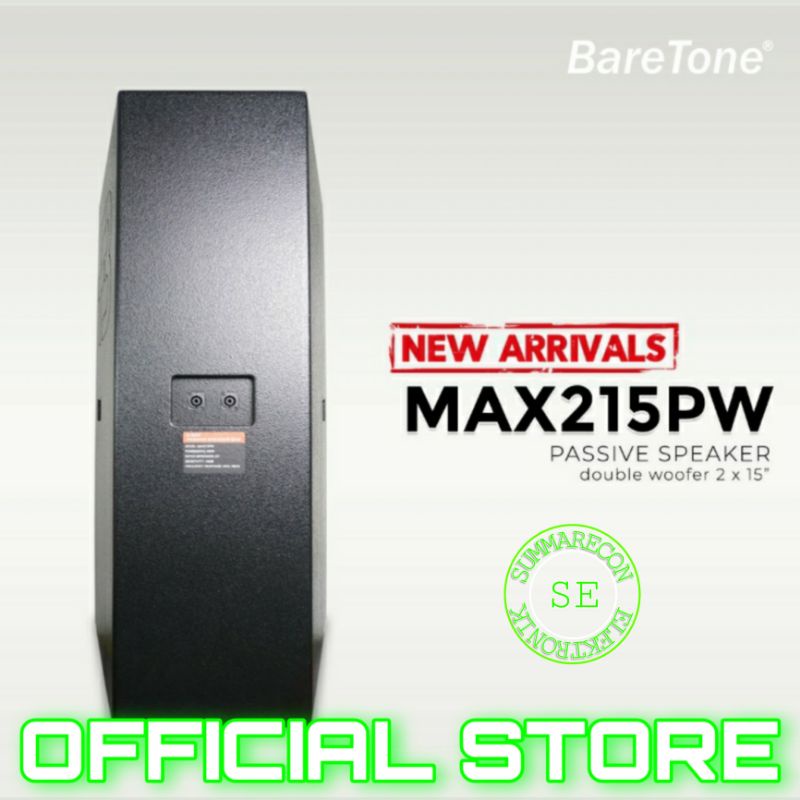 speaker pasif 15 inch baretone max215pw speaker karaoke passive double speaker 15 inch original