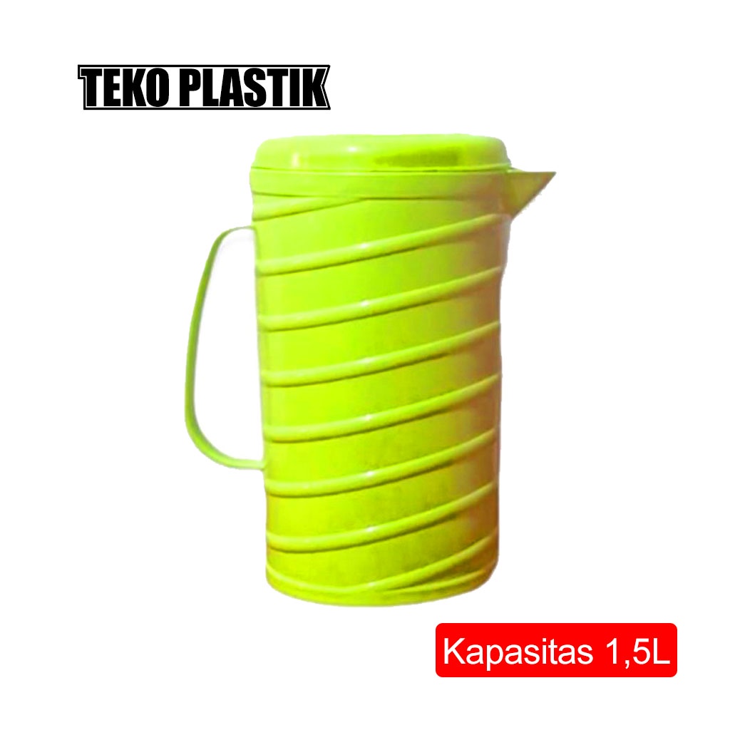 Teko Air Plastik 1.5 Liter / Jug / Pitcher Plastik / Teko Ulir Plastik / Teko Serbaguna Ulir / Teko Air 1.5 Liter