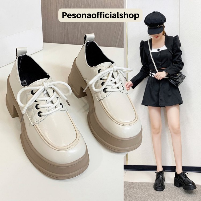 COD POS 247 Sepatu BOOTS DOCMART Hak Tebal Wanita Import Elegant