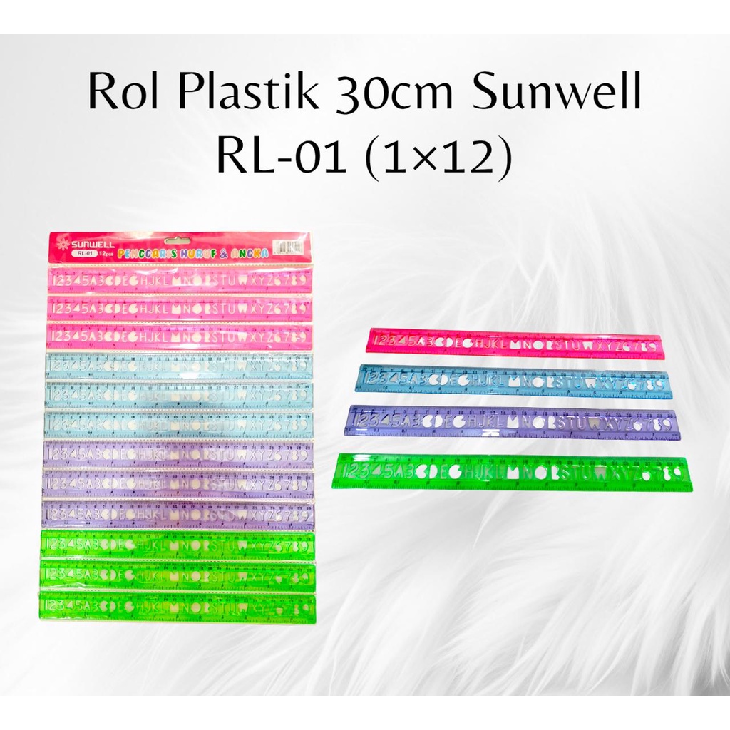 

Roll / Penggaris Plastik 30 Cm Sunwell