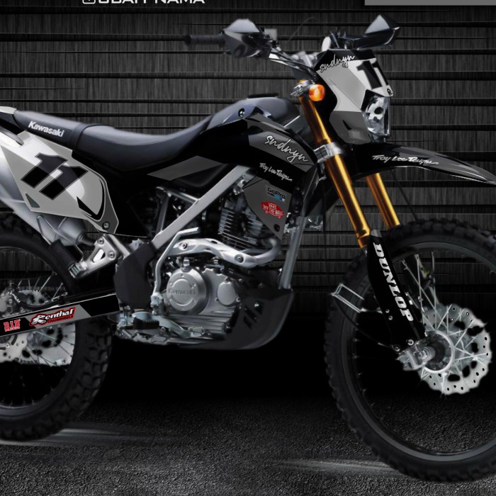 Decal KLX bf 150 Grey Simple A11