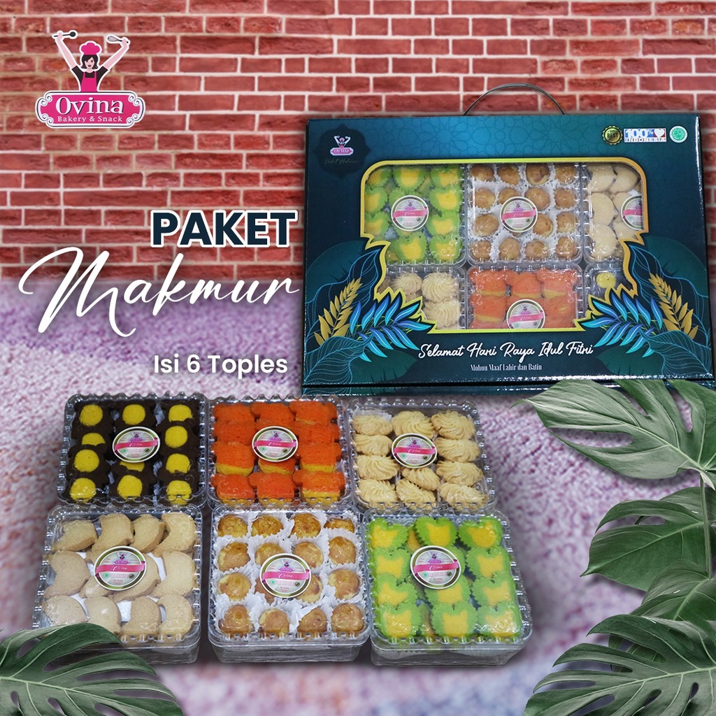 

Paket kue kering lebaran isi 6 toples