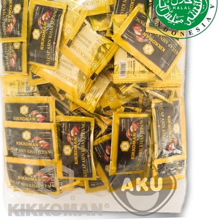 

➯ Kikkoman Soy Sauce Shoyu - Kecap Asin Khas Jepang Halal Sachet 5ml 100pc ♖