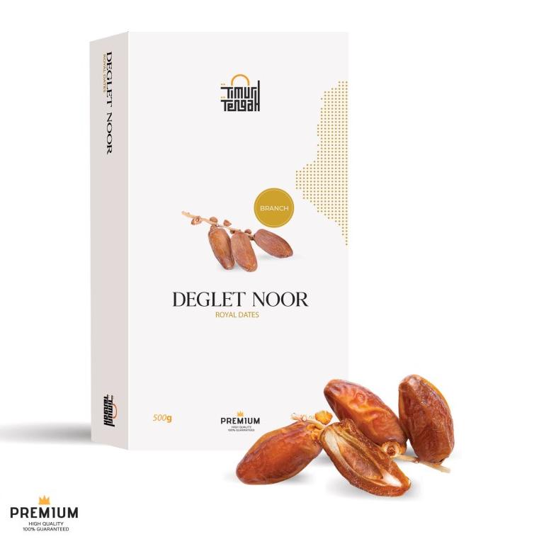 

☋ Timur Tengah Kurma Tunisia Tangkai 500gr Deglet Noor Premium Original High Quality ☊