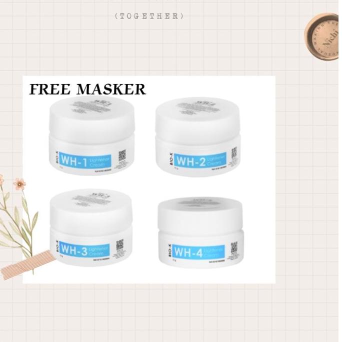 ★ BIO KUSUMA BEAUTY WH 1 WH 2 WH 3 WH BRIGTENING - CREAM MALAM 10 gr ♀