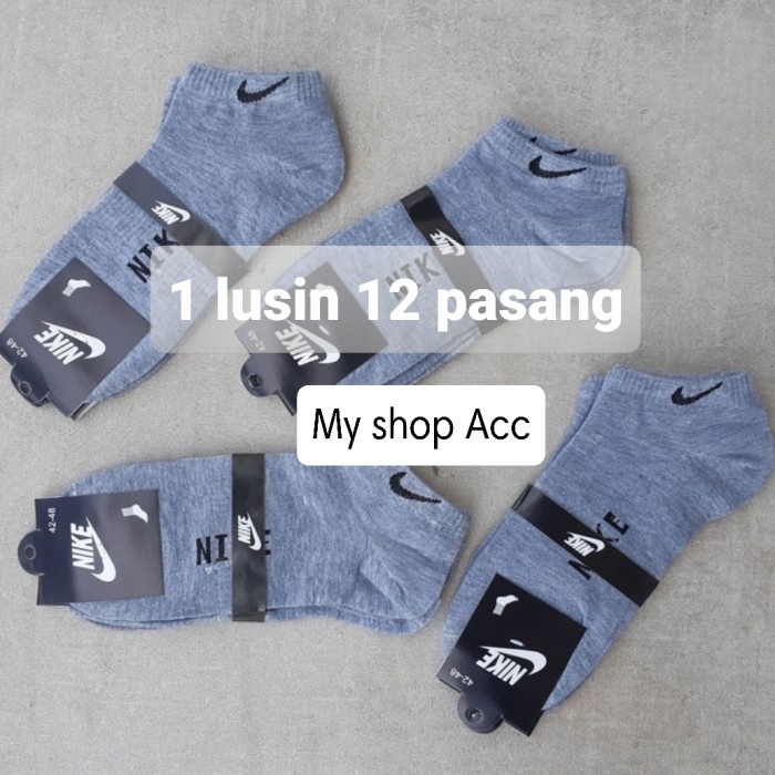 kaos kaki pendek nike olahraga socks sport pria wanita 1 lusin