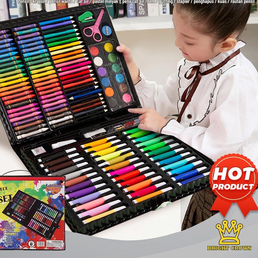 

Pasti Update Bright Crown Pensil Warna Crayon set isi 150 pcs Crayon Mewarnai (Alat Menggambar atau Mewarnai) T56'