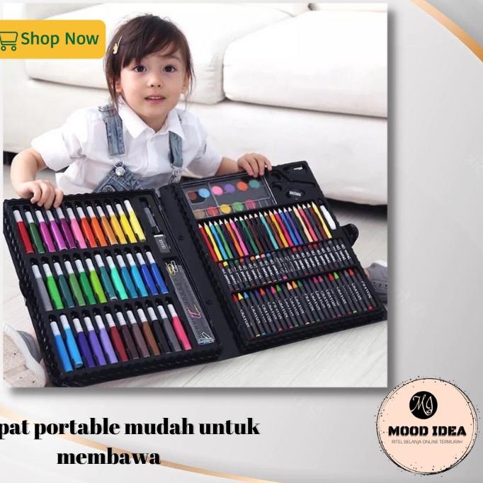 

Kirim Langsung (MI) Crayon Set Mewarnai Melukis Pensil Menggambar 150 Pcs / Alat Tulis Anak ORD...