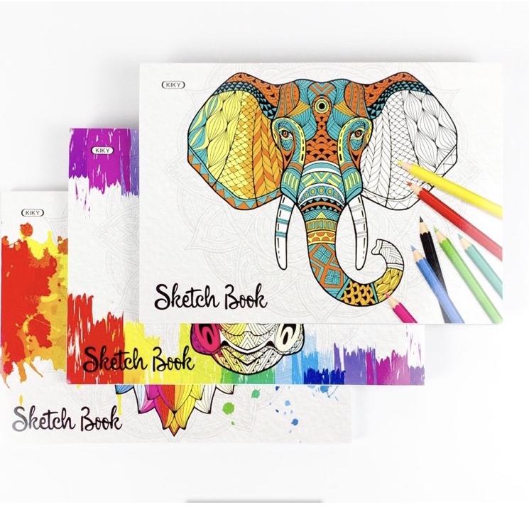 

J21 (1pcs)KIKY Sketch Book / Buku Sketsa Ukuran A4 Isi 50 Lembar PROMO MURAH ㅟ