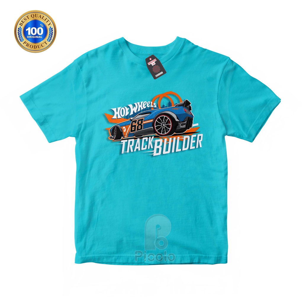 (FREE NAMA) BAJU KAOS ATASAN ANAK MOTIF HOTWHEELS UNISEX Bahan COTTUN