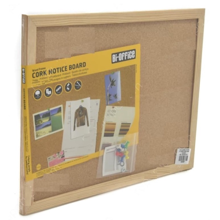 

Tuhe Papan Mading Kayu Bi Office Cork Notice Board Wood Frame 40X30