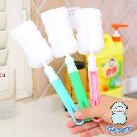 Sikat botol Tongkat Spons Pembersih Botol Susu Botol Minum Serbaguna