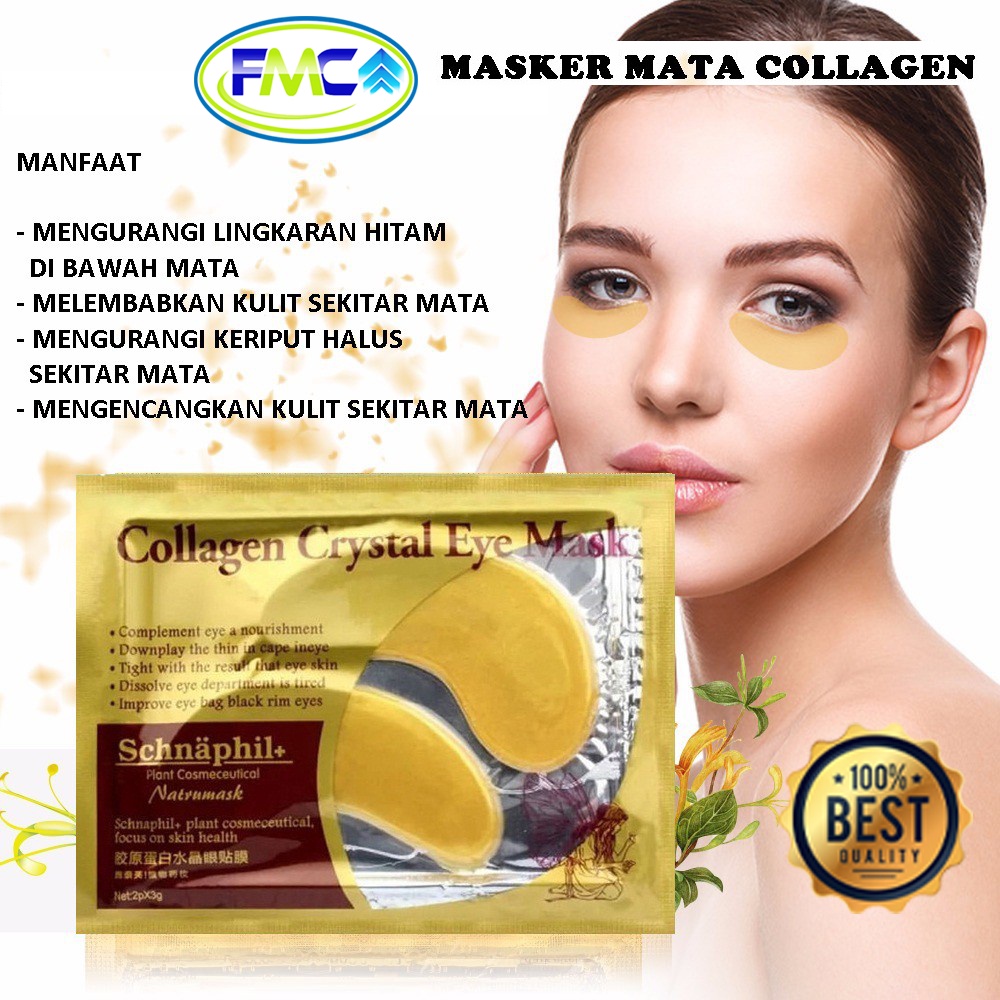 Masker Mata Collagen Emas Crystal Eye Gold Mask Penghilang Hitam Kantung Mata Panda Perawatan Muka