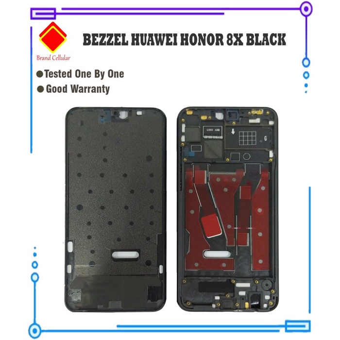 BEZZEL / FRAME HUAWEI HONOR 8X - BLACK - BEZZEL HUAWEI