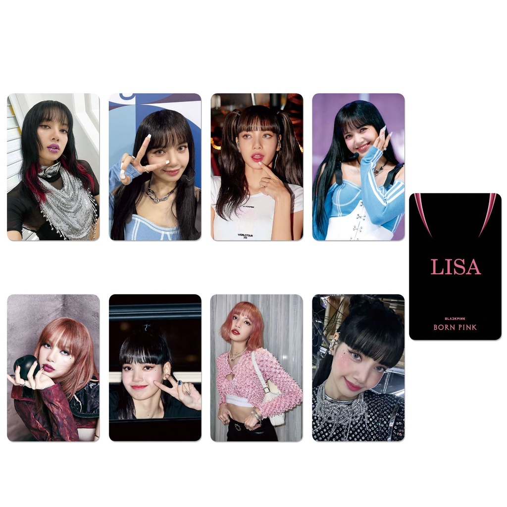 8pcs/set BP Album BORN PINK Photocards JISOO ROSE LISA JENNIE Lomo Kartu Kpop Postcards