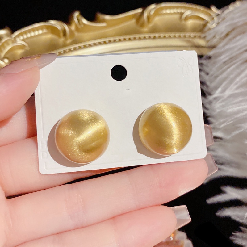 Gaya Baru Eropa Amerika Disikat Temperamen Sederhana Trendi Anting Fashion Unik