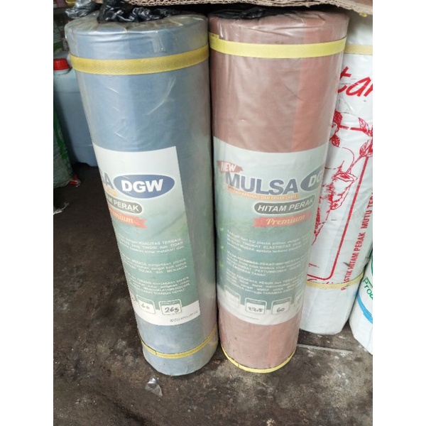 PLASTIK MULSA DGW 9KG MULSA HITAM PERAK