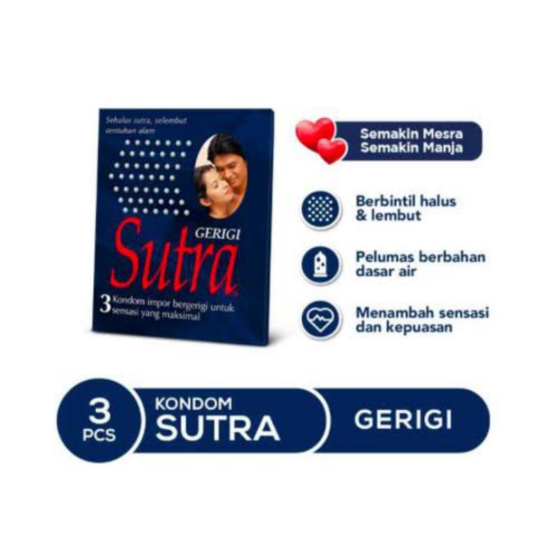 SUTRA KON DOM GERIGI ISI 3 SACHET / SUTRA GERIGI ISI 3 GERIGI PC PRIVASI AMAN