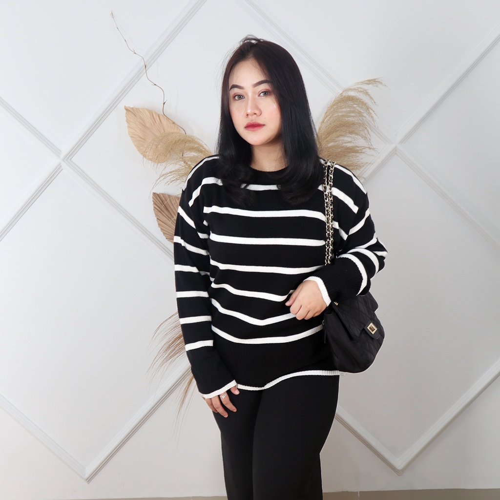 TOKOMILKAN - Sweater Rajut Premium Perempuan MILLEA BLOUSE | Atasan Rajut Premium Oversize