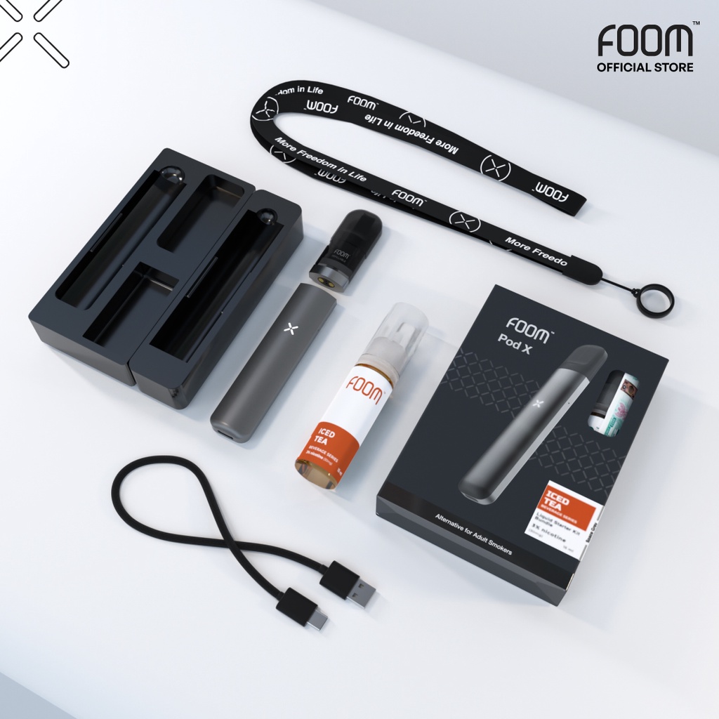 FOOM POD X BUNDLING LIQUID (SPACE GRAY ICED TEA 15ML)