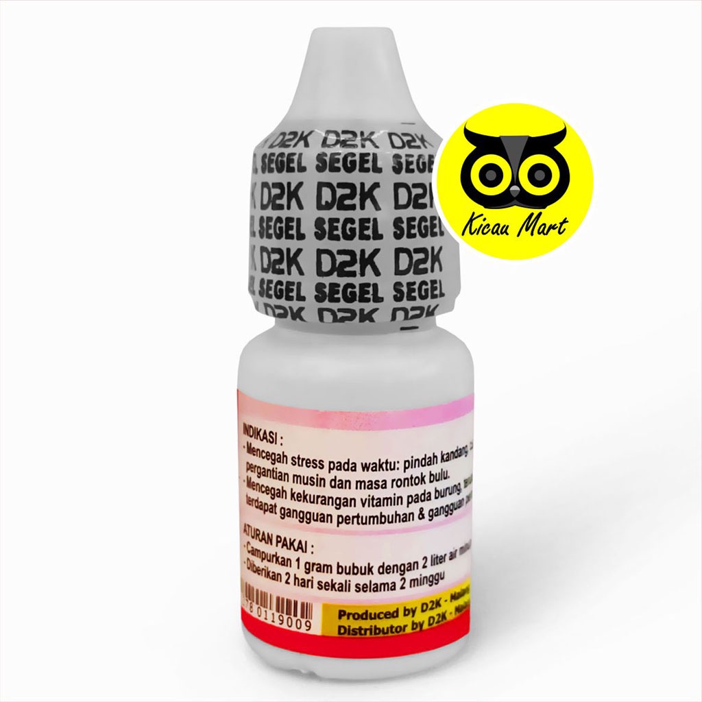 VITAMIN OBAT BURUNG STRESS &amp; VIT D2K ATASI MABUNG NGURAK MOULTING PENAMBAH FIGHTER GACOR OBTBD8K