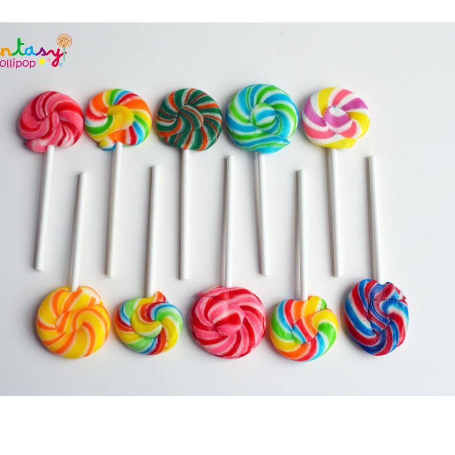 

✲ FANTASY Lollipop Lolly Bundar Mini 1 pack (10 pcs) ☃