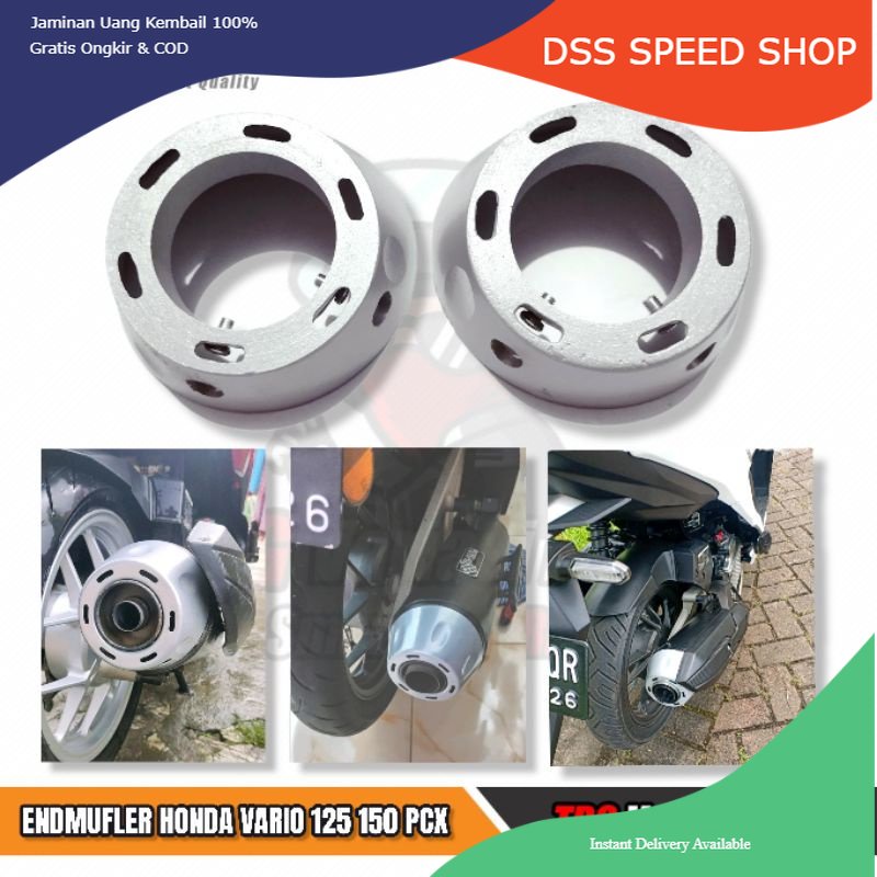 End Muffler Vario 150 End Muffler Mio End Mufler High Quality TRG Varian Warna Silver