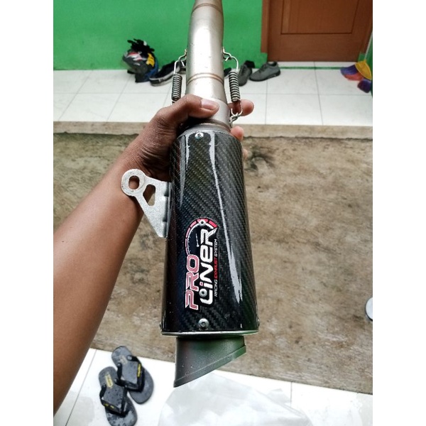 knalpot Proliner short fulsistem carbon original produk R15V3 R15V4