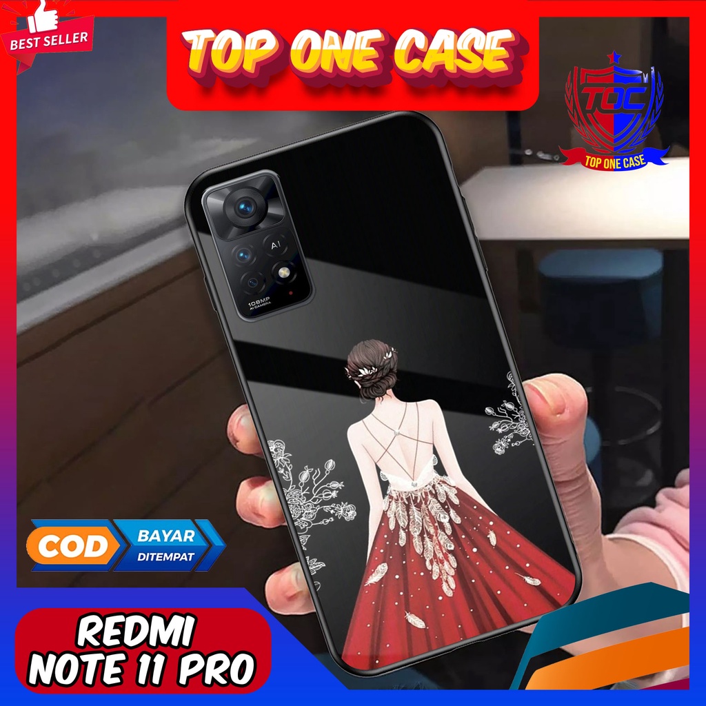 Case XIAOMI REDMI NOTE 11 PRO - Casing REDMI NOTE 11 PRO Terbaru Top One Case [ MOTIF GAUN ] Casing 
