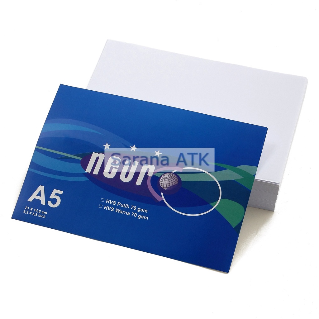

bib Neuro - Kertas A5 Hvs Putih 70Gr ( A5 ) Pack