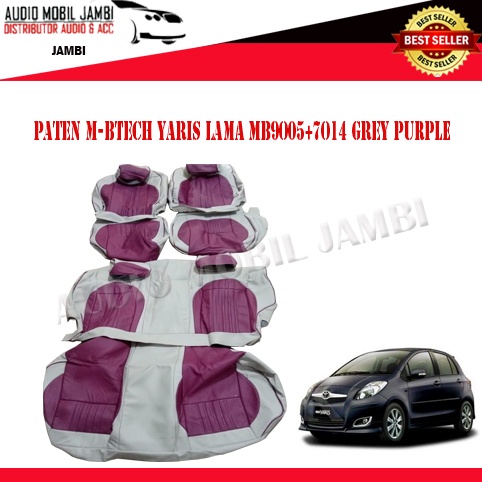 JOK PATEN BAHAN  MBTECH ORIGINAL YARIS 2013 SILVER GREY + DEEP PURPLE - JOK PATEN MOBIL MBTECH