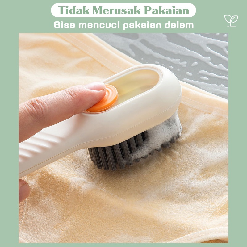 Sikat Pembersih Multifungsi Serbaguna Sikat Pembersih Sepatu Baju Cleaning Brush With Liquid Dispenser