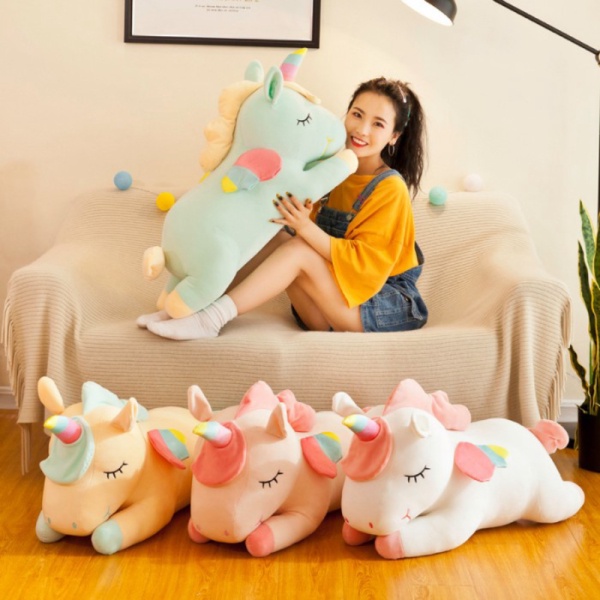 

Unik Boneka Unicorn Sayap Plush Cotton Soft - pink 80cm Limited