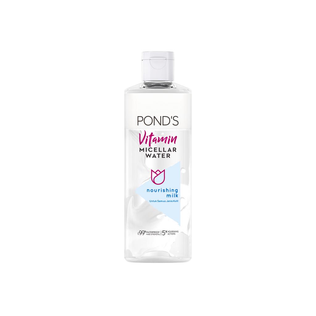 Pond's Micellar Water untuk Makeup Waterproof, Vitamin &amp; Milk 100ml Twinpack